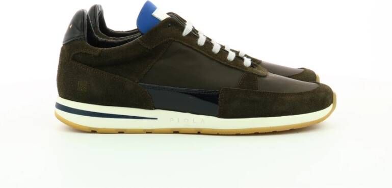 Piola Comfortabele Leren Sneakers Callao Mainline Brown Heren