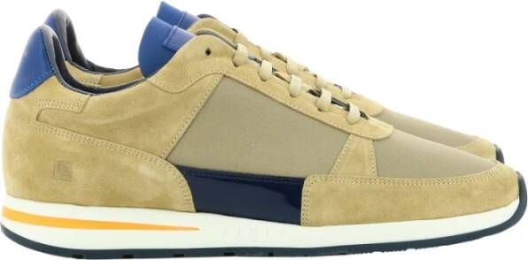 Piola Callao Suede Lage Sneakers Beige Heren