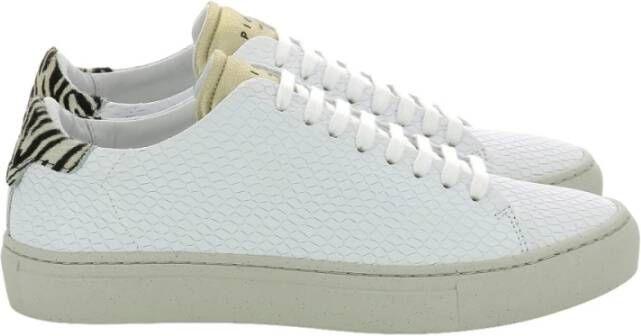 Piola Comfortabele Leren Lage Sneakers White Dames