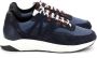 Piola Ica Lage Sneakers Leren Vetersluiting Blue Heren - Thumbnail 1