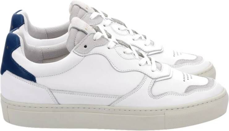 Piola Inti Lage Sneakers Leren Veters White Heren