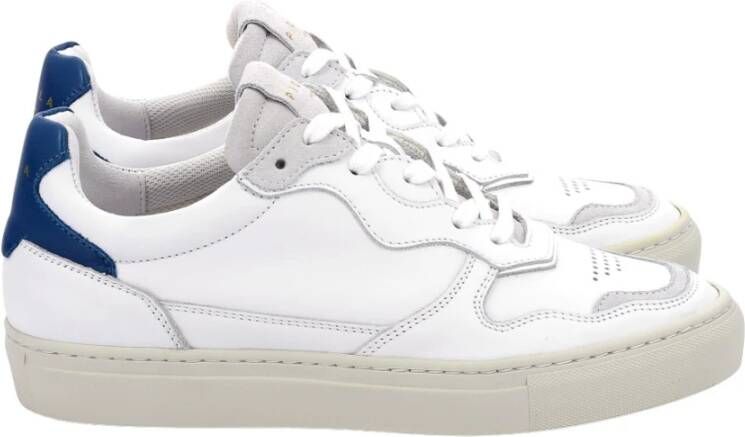 Piola Inti Lage Sneakers van Leer Vetersluiting White Dames