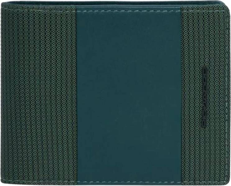 Piquadro Men s wallet with flip up ID window coin pocket credit card slots and Rfid protection