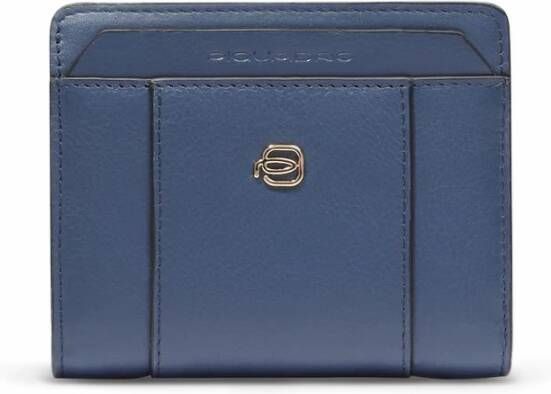 Piquadro Women s bifold wallet with coin pocket credit card slots and Rfid protection