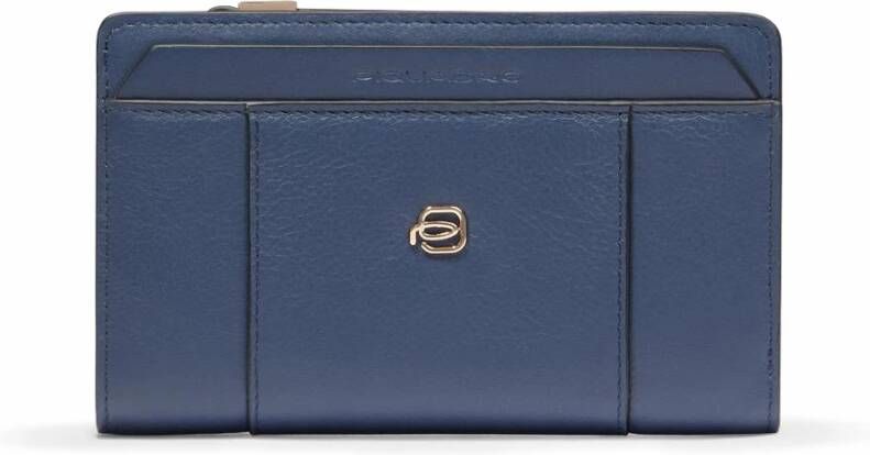 Piquadro Women s bifold wallet with coin pocket credit card slots and Rfid protection
