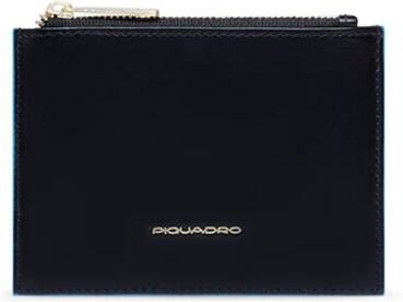 Piquadro Women's slim coin pouch with credit card slots and Rfid protection