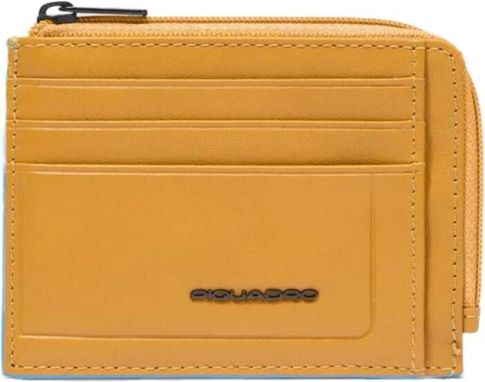 Piquadro Zipped coin purse in leather with docu t holder credit card slots and Rfid protection - Foto 1