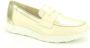 Pitillos Beige Goud Moccasin Schoenen - Thumbnail 1