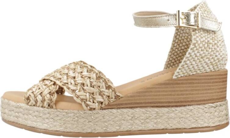 Pitillos Gevlochten Banden Sleehak Sandalen