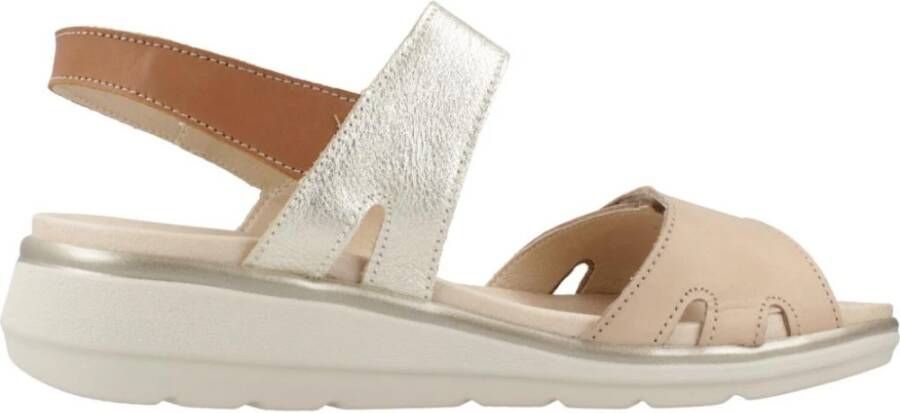 Pitillos Platte Sandalen met Dubbele Band