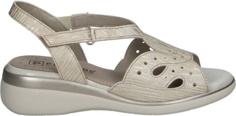Pitillos Platte Sandalen Gray Dames