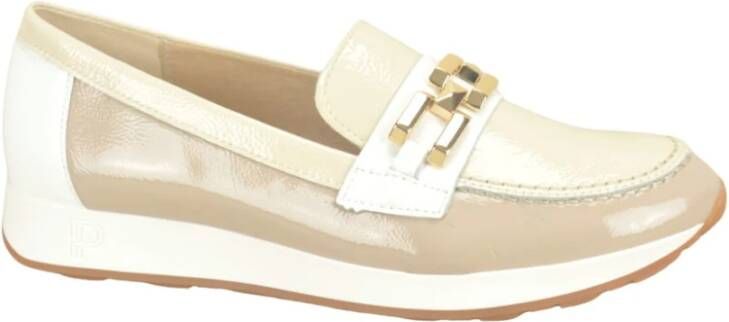 Pitillos Taupe combi lace Moccassin+Gar. Multicolor Dames