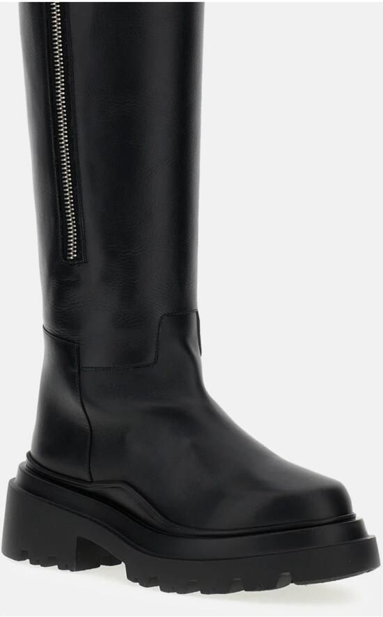 Plan C Kniehoge laarzen met rits - Foto 2