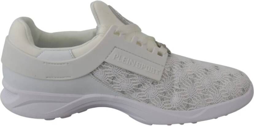 Plein Sport Witte Polyester Runner Beth Sport Sneakers White Dames