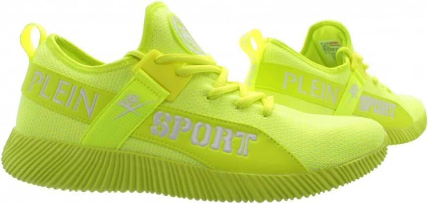 Plein Sport Heren Carter Run Faster Fluo Sneakers Geel Heren