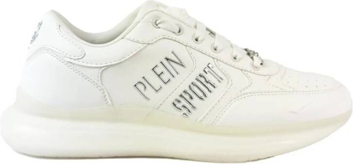 Plein Sport Heren Synthetische Sneakers met Rubberen Zool White Heren