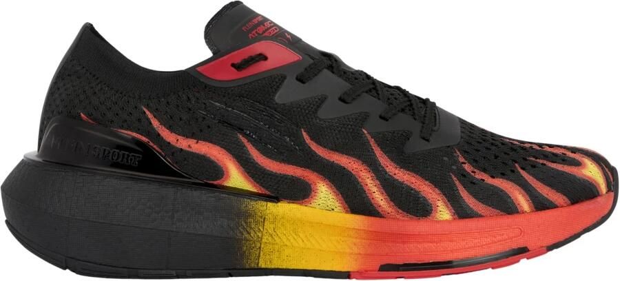 Plein Sport Sneakers laag 'Atomic Speed Flame' vuurrood zwart