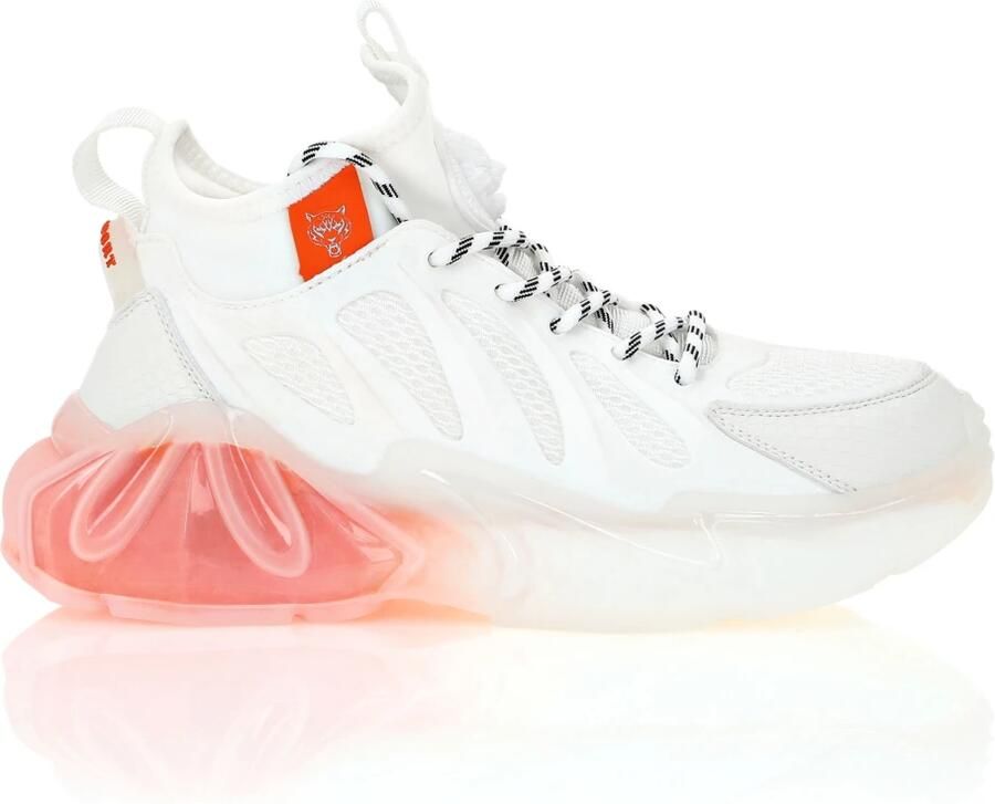 Plein Sport Sneakers laag 'The Bubble Gen.x.02 Tiger' wit offwhite