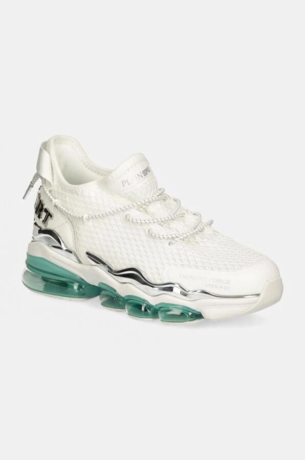 Plein Sport Sneakers laag 'Runner' zilvergrijs zilver wit - Foto 5