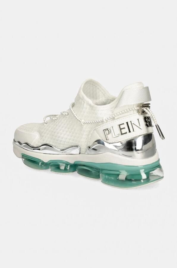 Plein Sport Sneakers laag 'Runner' zilvergrijs zilver wit - Foto 6