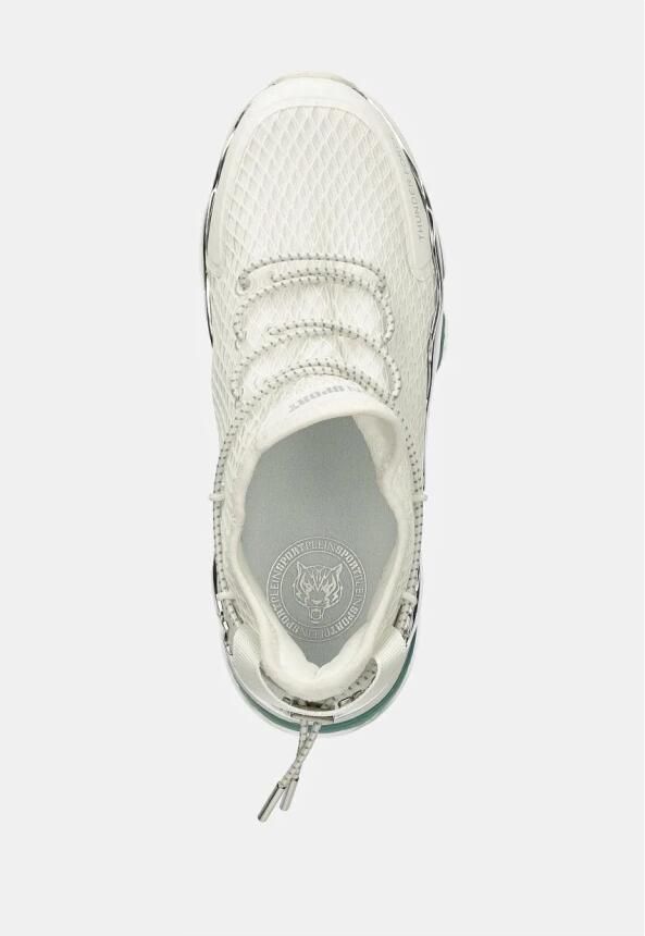 Plein Sport Sneakers laag 'Runner' zilvergrijs zilver wit - Foto 8