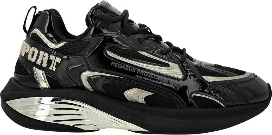 Plein Sport Sneakers laag 'Pegasus' goud zwart