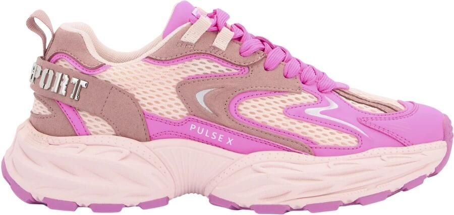 Plein Sport Sneakers laag 'Pulse X' fuchsia oudroze pastelroze