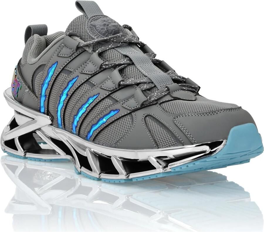 Plein Sport Sneakers laag blauw grijs - Foto 2