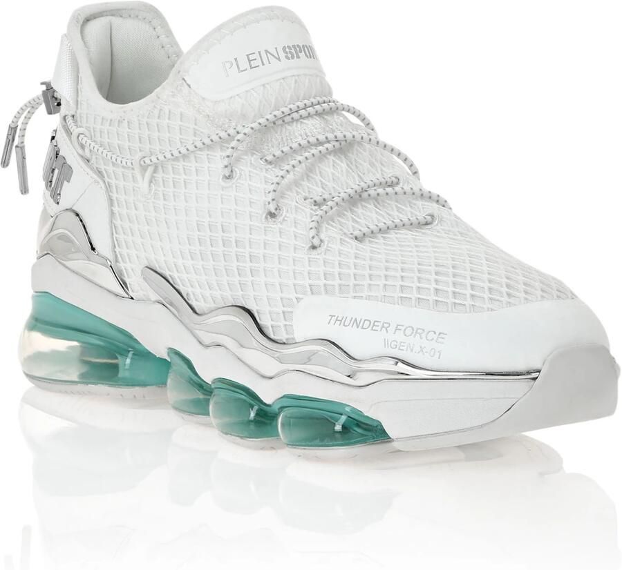 Plein Sport Sneakers laag 'Runner' zilvergrijs zilver wit - Foto 2