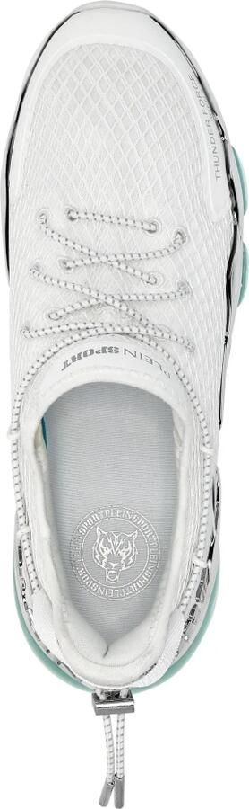 Plein Sport Sneakers laag 'Runner' zilvergrijs zilver wit - Foto 3