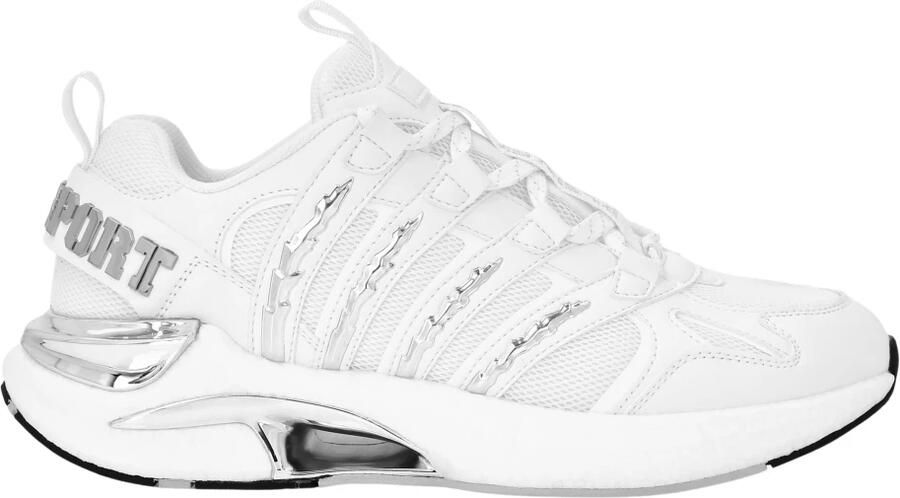 Plein Sport Sneakers laag zilver wit