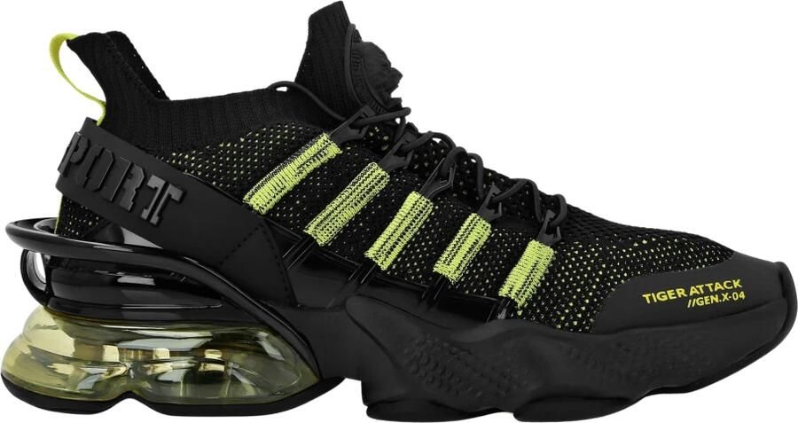 Plein Sport Sneakers laag 'Tiger' citroen zwart
