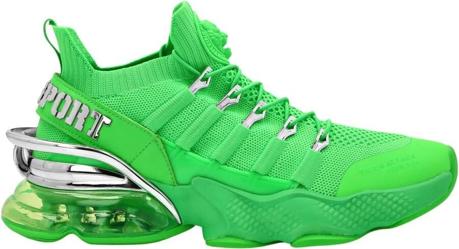 Plein Sport Groene Fluo Tiger Attack Gen. X Sneaker Green