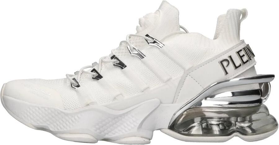 Plein Sport Witte Zilveren Tiger Attack Gen. X.04 Sneaker White Heren