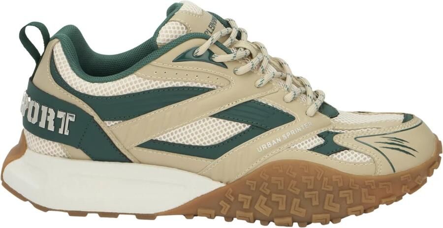 Plein Sport Sneakers laag 'Urban Sprinter' beige lichtbeige groen