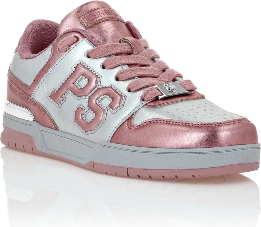 Plein Sport Sneakers laag pink zilver - Foto 3