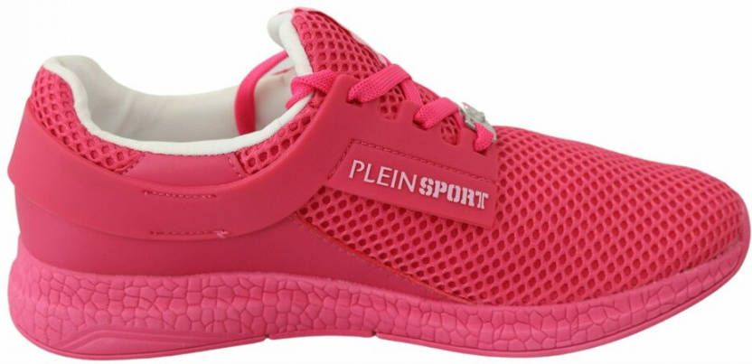 Plein Sport Fuxia Beetroot Polyester Runner Becky Sneakers Shoes Roze Dames