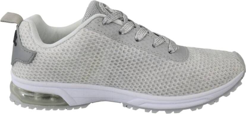 Plein Sport Zilveren Polyester Sport Sneakers Grijs Dames