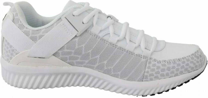 Plein Sport Authentic White Polyester Adrian Sneakers Shoes Wit Heren - Foto 2