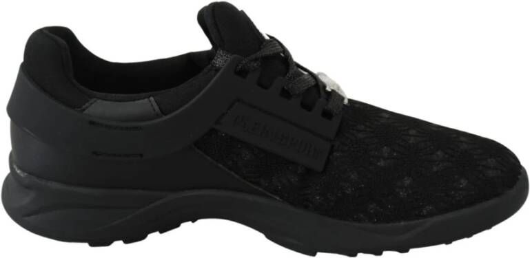 Plein Sport Zwarte Polyester Runner Beth Sport Sneakers Black Dames