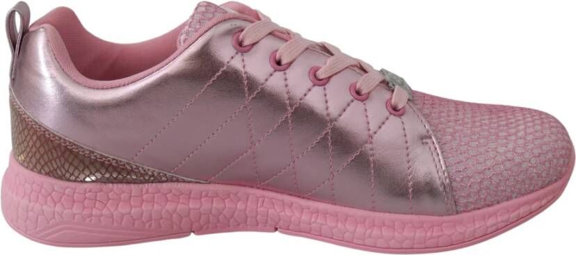 Plein Sport Roze Blush Polyester Runner Gisella Sneakers Pink Heren