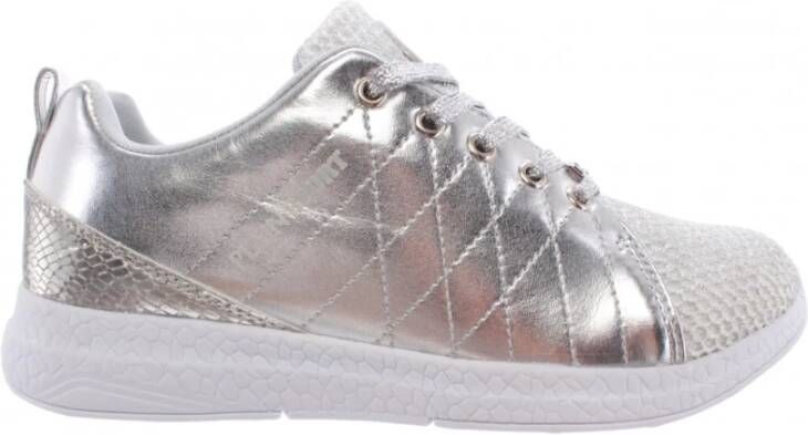 Philipp Plein Gisella Silver Polyester Sneakers Grijs Dames