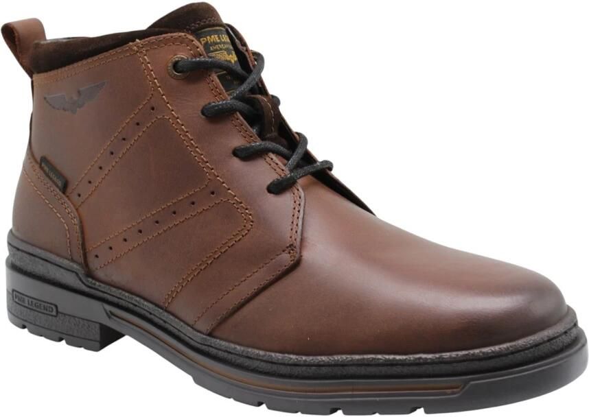 PME Legend P.M.E. Tarmac DB-10 Cognac D21 Hoge Veterschoenen Mat Bruin Leer Heren Bruin - Foto 14