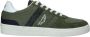 PME Legend Comfortabele groene leren sneakers met zwarte en witte accenten Green Heren - Thumbnail 4