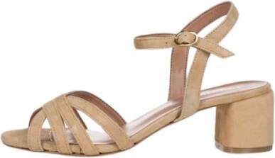 Poche Paris Stijlvolle Sandalen voor de Zomer Beige Dames