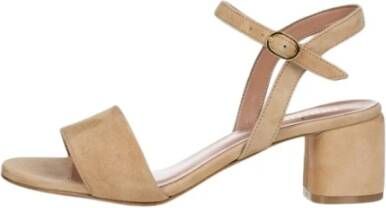 Poche Paris Stijlvolle Sandalen voor Zomerse Dagen Beige Dames