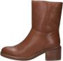 PS Poelman Linus Enkelboots Enkellaarsjes Dames Bruin - Thumbnail 3