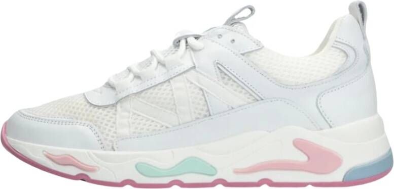 Runner Sneaker P7069 Lage sneakers Leren Sneaker Dames Wit - Foto 4