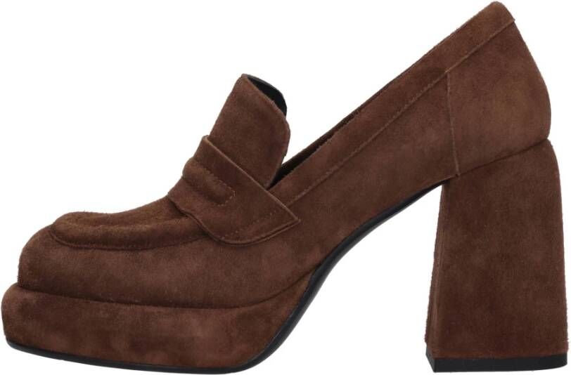 Poesie Veneziane Platte schoenen Bruin