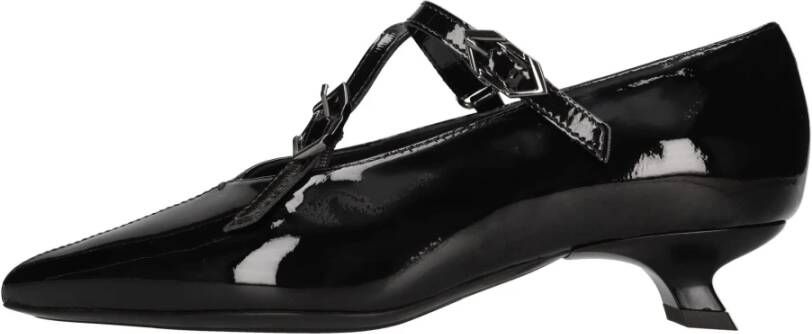Poesie Veneziane Platte schoenen Zwart